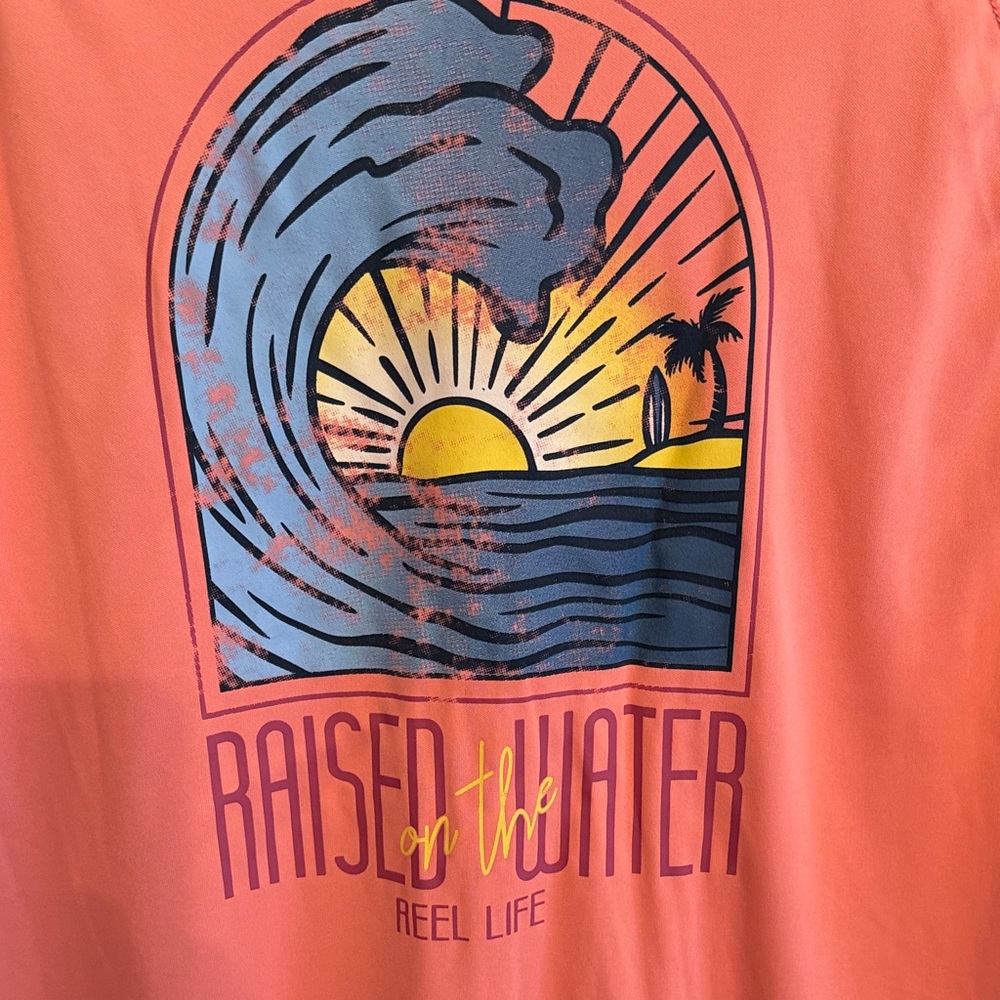 Reel Life XL Salmon Rose Long Sleeve Shirt